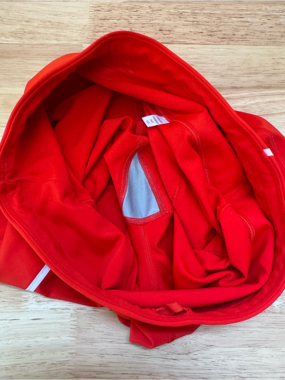 ATHLETA Red Interval Stash 5 Inch Short White Stripe - Picture 7 of 10